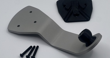 Land Rover Defender Wolfbox Mirror Arm Mounting Kit Blasted Finish